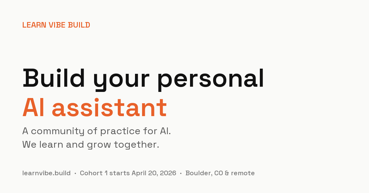 Learn Practice Build Become a builder — Learn Vibe Build